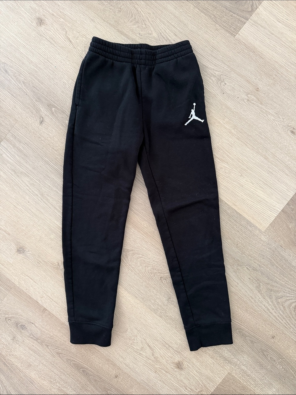 Jordan Black Kids' Jogger Sweatpants with White Jumpman